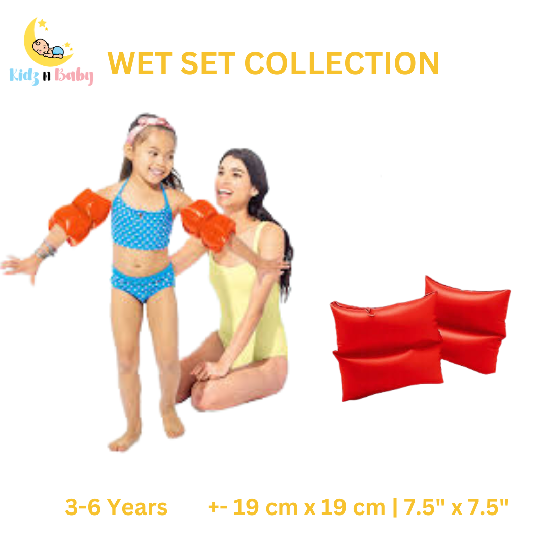 Durable 7.5" x 7.5" Swimming Arm Bands for Kids