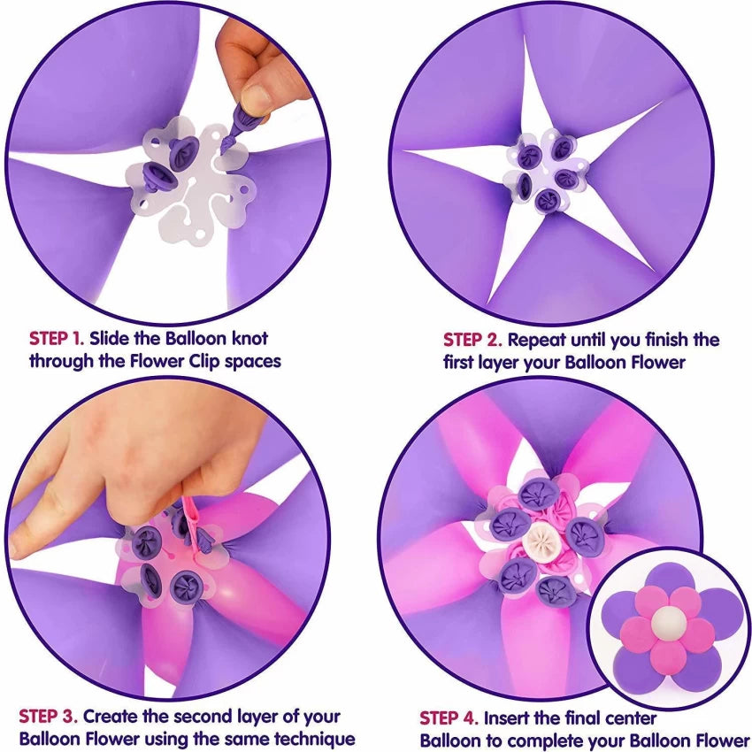 Wedding and birthday party balloon clips