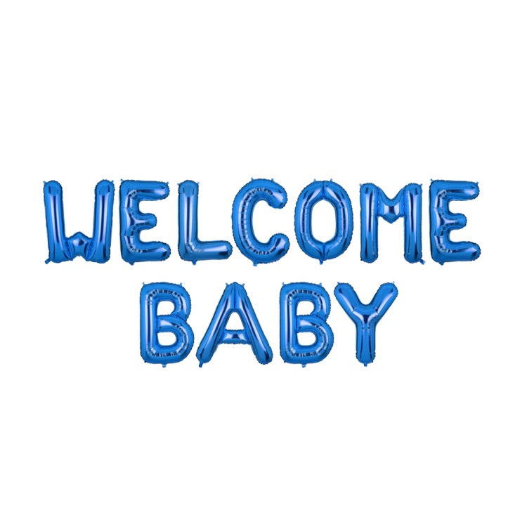 Welcome Baby Alphabet Foil Balloons Set