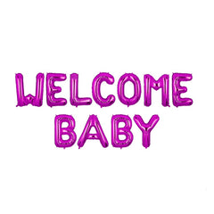 Welcome Baby Alphabet Foil Balloons Set