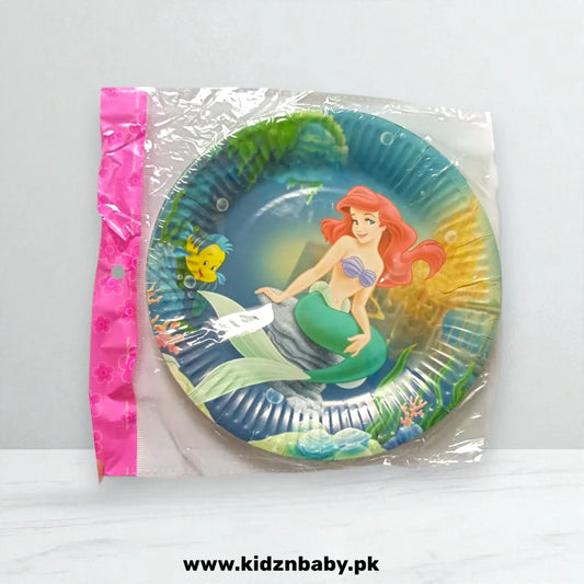 Mermaid New Disposable Plates (Pack of 10)