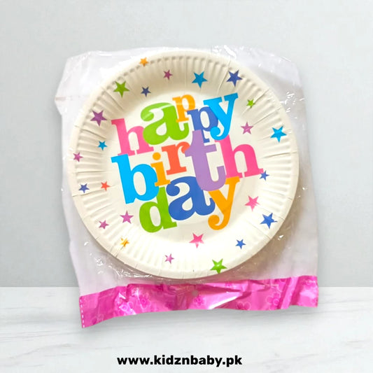 Happy Birthday Disposable Plates (Pack of 10)