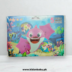 Baby Shark Pink Theme Party Balloons Set (5 Pcs)