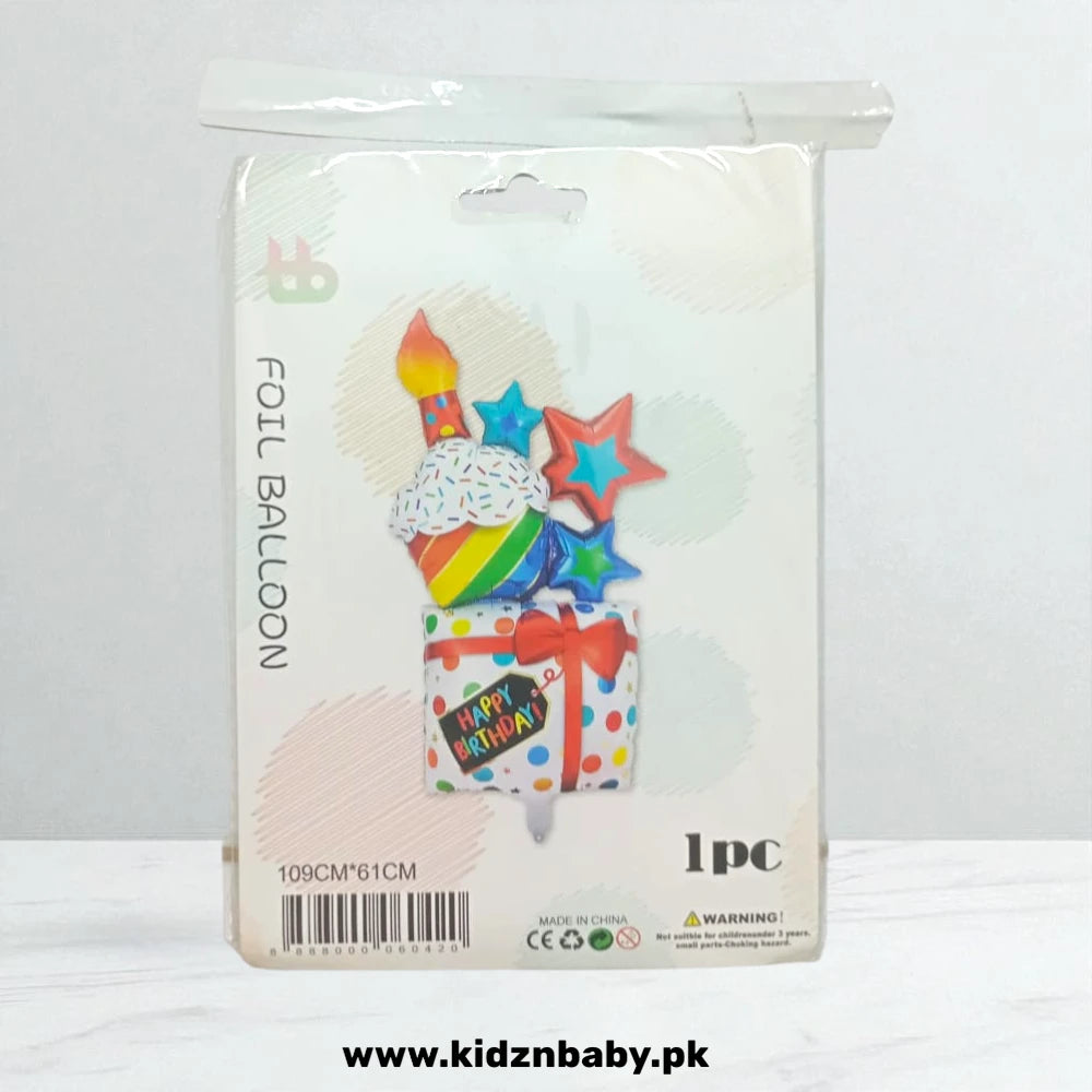 Gift Box Foil Balloon - Perfect for Birthday Decorations