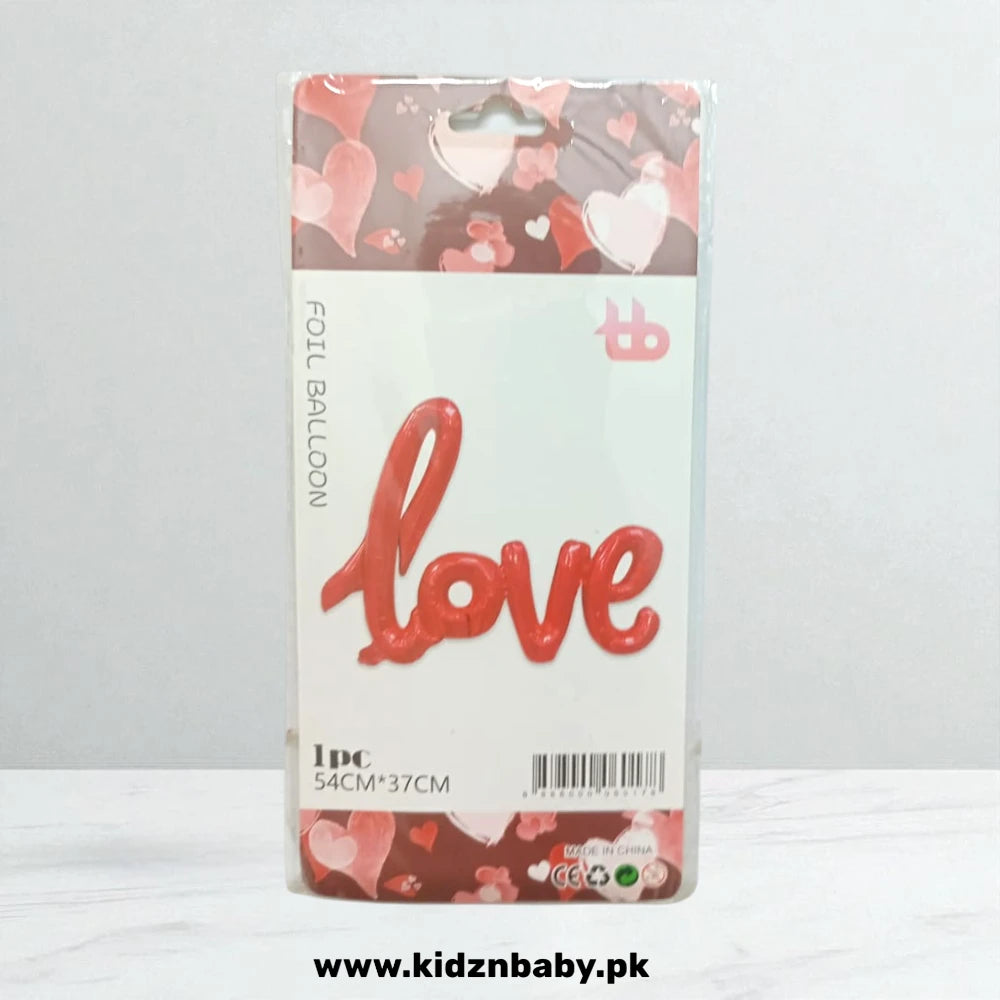 LOVE Foil Balloon - Perfect for Birthday Decorations