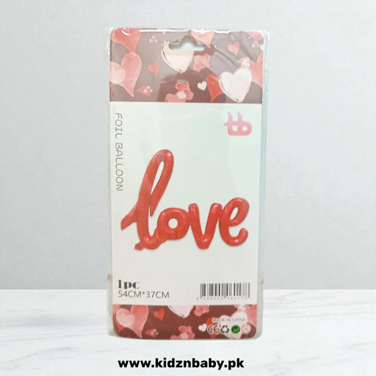 LOVE Foil Balloon - Perfect for Birthday Decorations