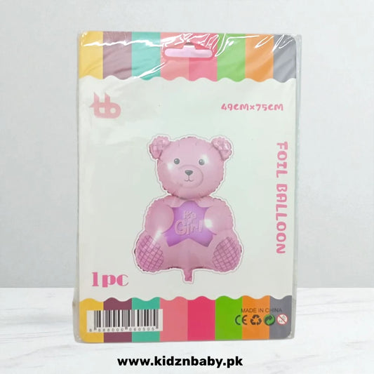 Its a Girl Bear Foil Balloon - Perfect for Birthday Decorations