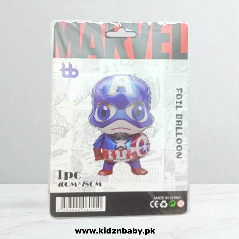 Captain America Foil Balloon - Perfect for Birthday Decorations