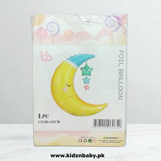 Crescent Moon Foil Balloon - Perfect for Birthday Decorations