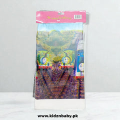 Thomas And Friends Theme Plastic Table Cover- Birthday Party Decoration