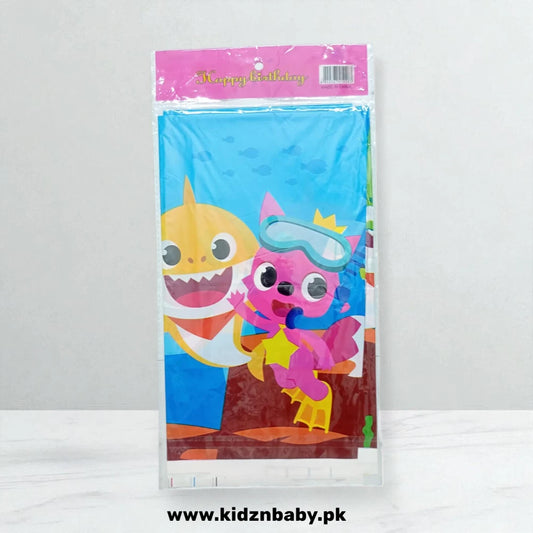 Baby Shark Theme Plastic Table Cover- Birthday Party Decoration