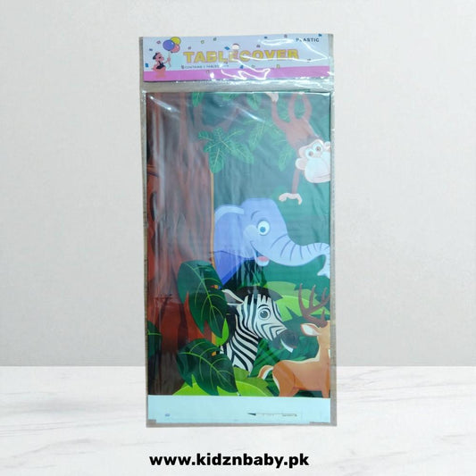 Jungle Theme Plastic Table Cover- Birthday Party Decoration