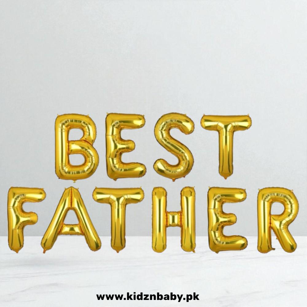 Best Father Foil Letter Collection