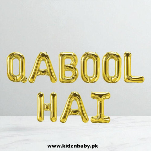 Qabool Hai Foil Balloons – Wedding & Nikah