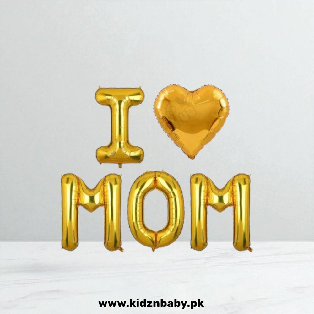 I Love Mom Foil Letter Collection