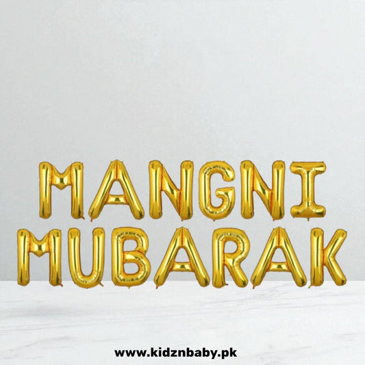 Mangni Mubarak Foil Letter Collection