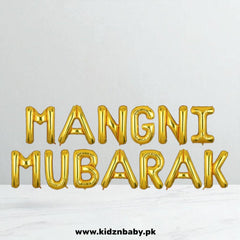 Mangni Mubarak Foil Letter Collection