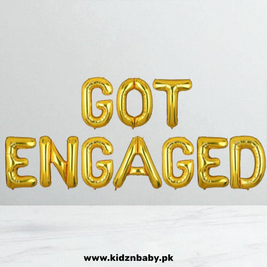 Got Engaged Foil Letter Collection