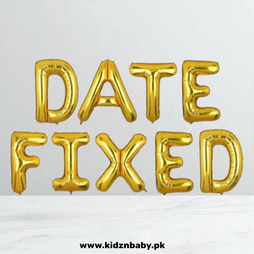 Date Fix Foil Letter Collection