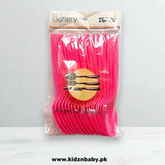Colorful Plastic Spoons Set (Pack of 20)