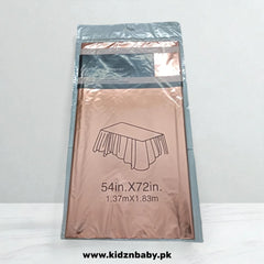 Blue Plastic Table Cover – Waterproof & Disposable Party Tablecloth