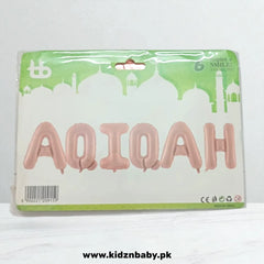 Aqiqah Alphabet balloon set