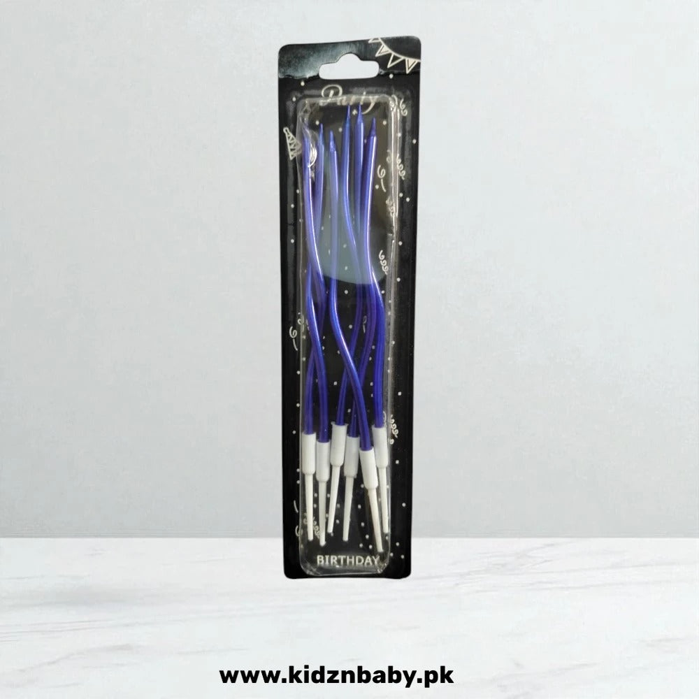 Purple Twisty Curly Candles