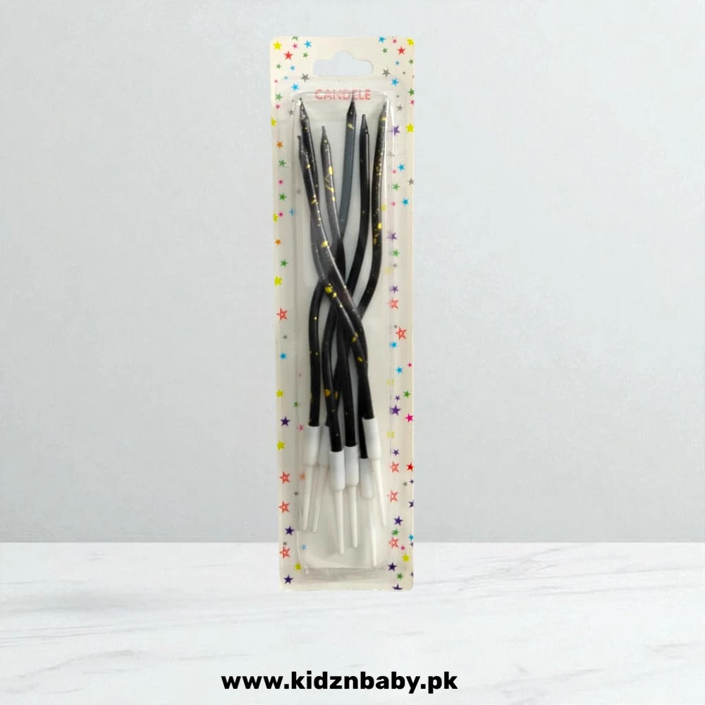 Black Twisty Crly Candles
