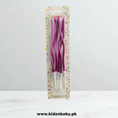 Purple Twisty Curly Candles