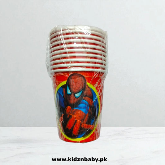 Spiderman Party Paper Cups – Disposable Cups Pack for Kids