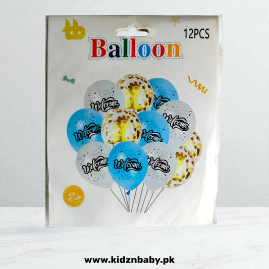 Welcome Latex and Confetti Balloons