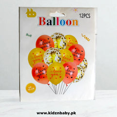 Love You Latex and Confetti Balloons