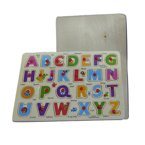 A to Z Learning Animal Wooden Alphabets Puzzle for Kids