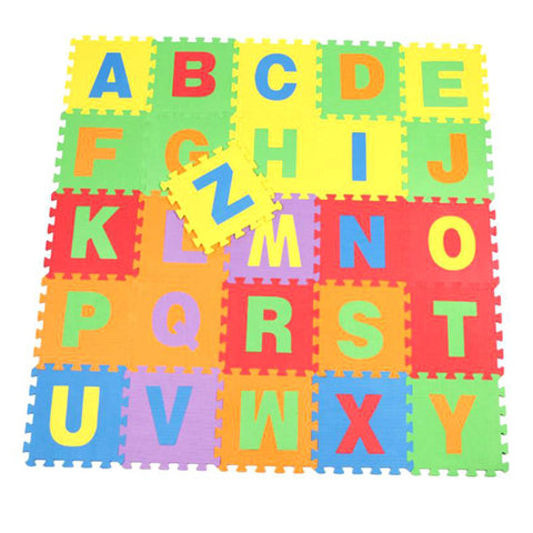 ABC Foam Floor Mat with Capital Alphabets - 11 Inch Square Pieces