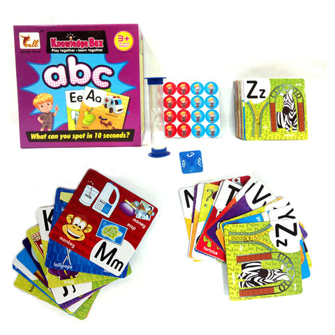 ABC Knowledge Box Educational Learning Cards Game for Kids