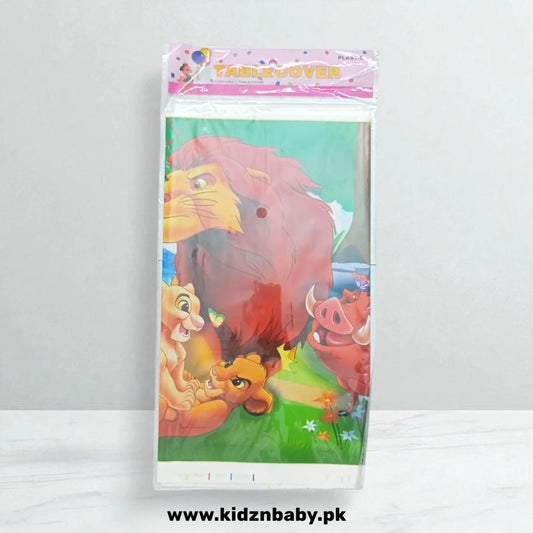 jungle theme plastic table cover for kids birthday