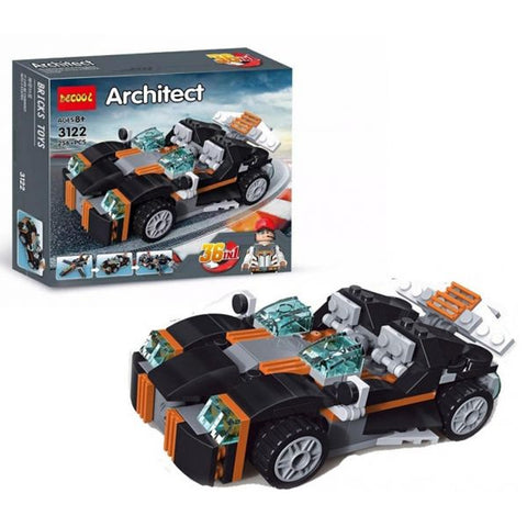 Architect DIY Building Blocks Super Car 36 in 1 Models JiSi Bricks