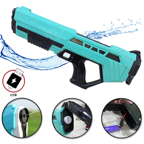 Automatic Electric Rechargeable Water Toy Gun for Kids - 21 Inches - Multicolor