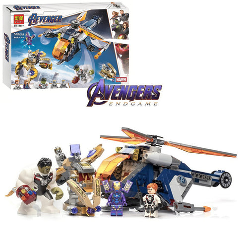 Avengers Hulk Rescue Helicopter Building Blocks Set 11507 for Kids