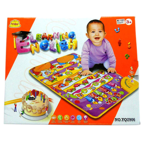 Baby English Learning Musical Carpet with colorful letters and numbers for toddlers