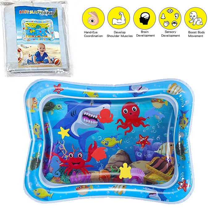 Baby Kids Water Play Mat Inflatable Infant Tummy Time Play Mat