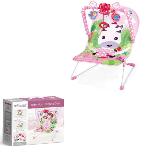 Baby Music Rocking Chair Happicutebaby in Pink with soothing music feature