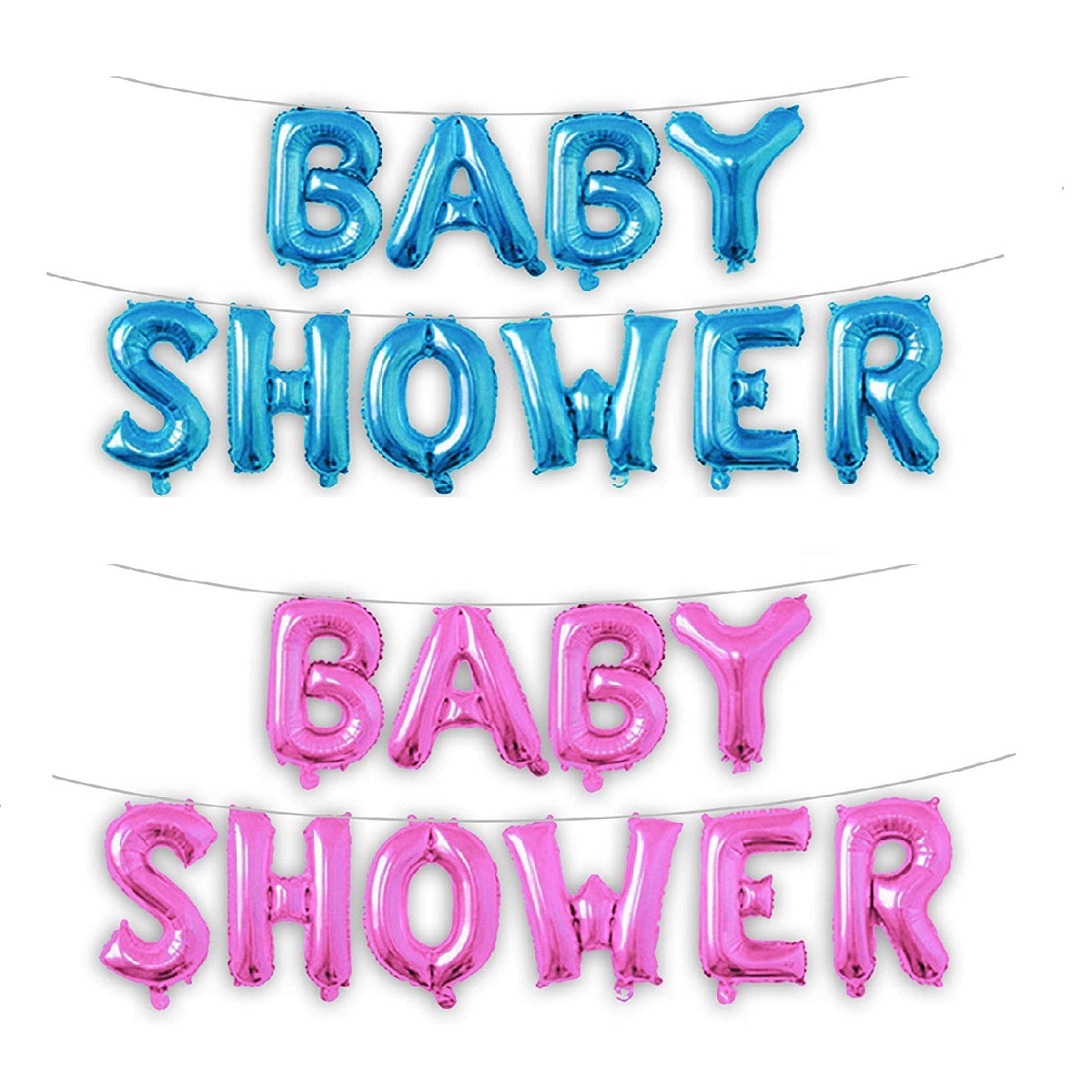 Baby Shower Alphabet Foil Balloons - 16 Inch for baby shower decorations