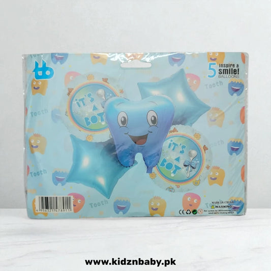 Buy baby boy tooth theme foil balloons online Kidz N Baby