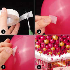 100-pack balloon glue dots for secure balloon decoration