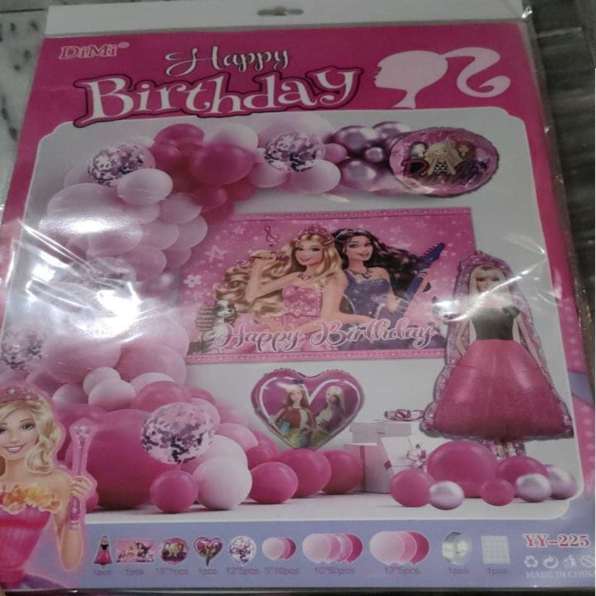 Barbie Theme Birthday Decoration Set - Pink Party Decor