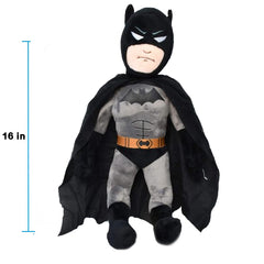 Batman Super Hero Stuffed Toy - 16 Inch Size, Classic Batman Design
