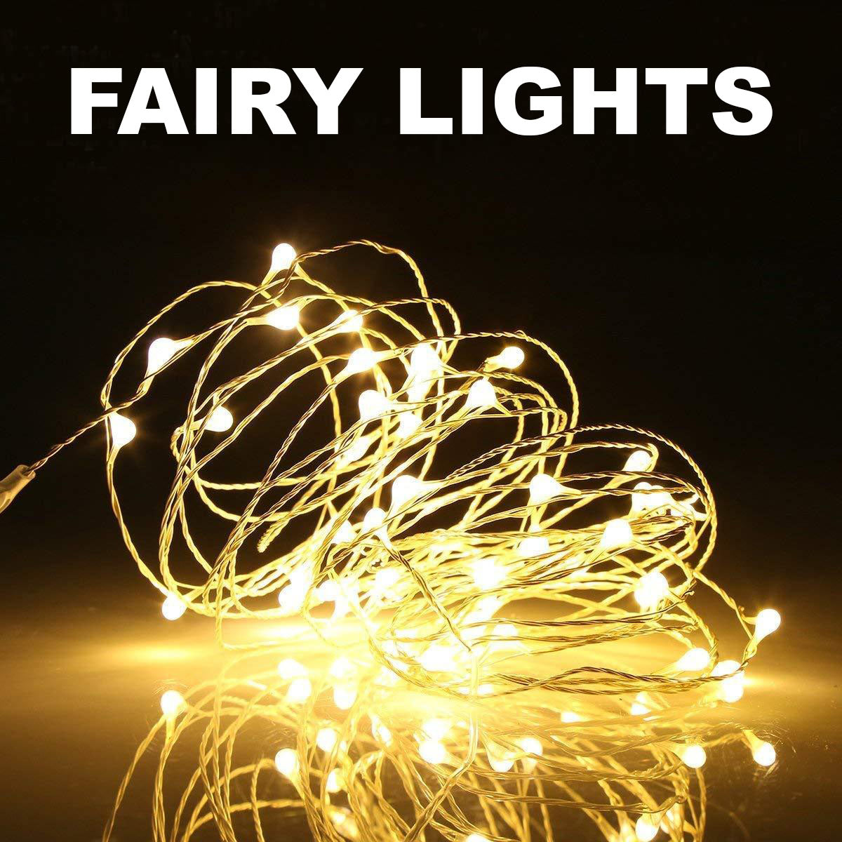 Battery Operated LED String Fairy Lights for Room, Wedding, and Event Decorations