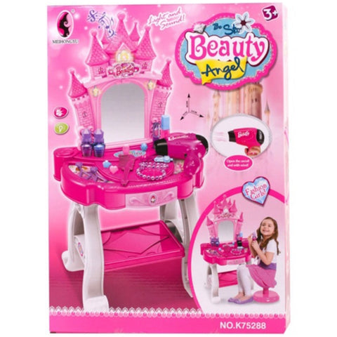 Beauty Angel Vanity Mirror Dressing Table for Girls with storage