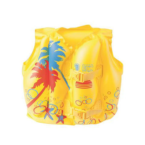 Bestway Inflatable Tropical Yellow Swimming Pool Vest for Kids